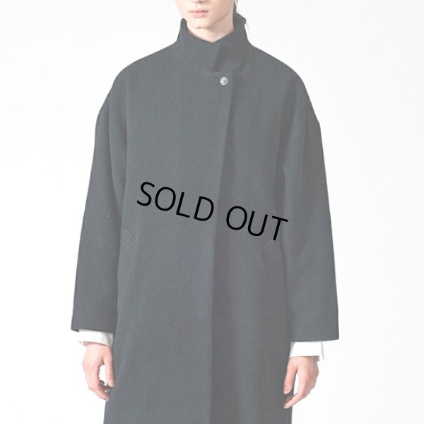 画像3: mizuiroind / ミズイロインド ウールブレンド スタンドカラーコート (3)