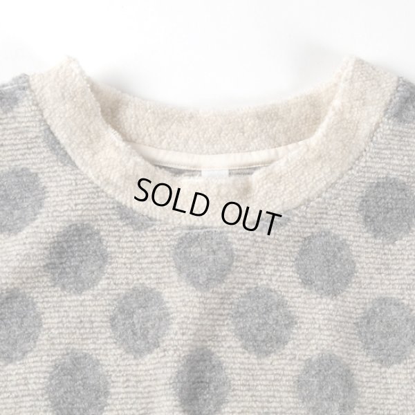 画像2: prit / プリット ウールパイルドットジャガード 裾ゴムプルオーバー (2)