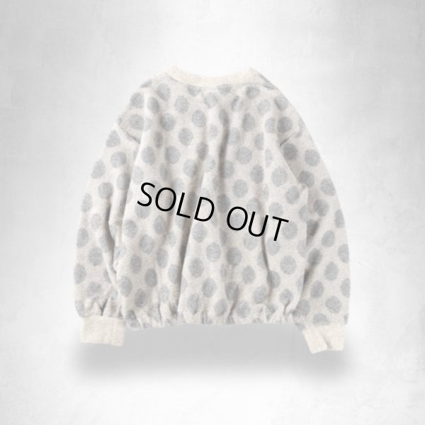 画像8: prit / プリット ウールパイルドットジャガード 裾ゴムプルオーバー (8)