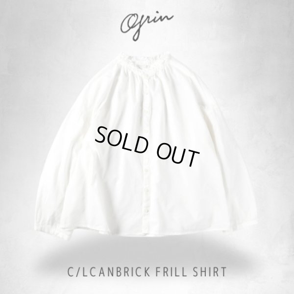 画像10: grin / グリン CLキャンブリック フリルシャツ (10)