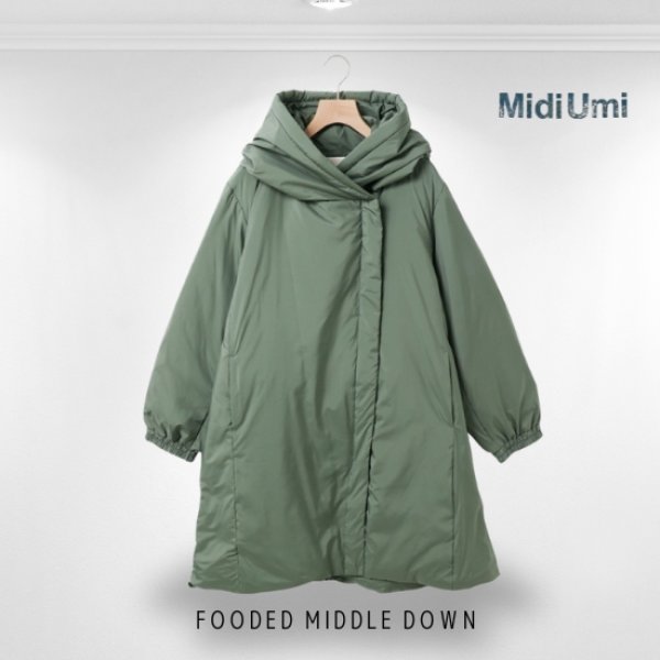 画像13: MidiUmi / ミディウミ フードミドルダウン (13)