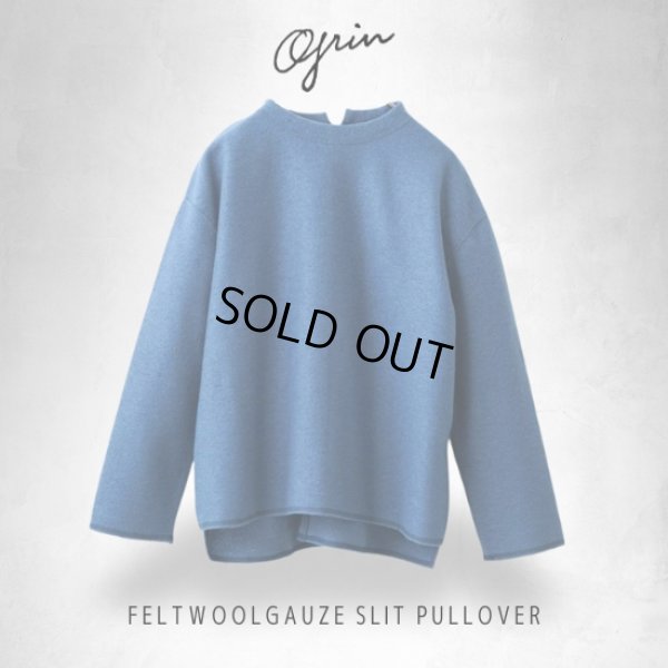 画像7: grin / グリン フエルトウールガーゼ スリットプルオーバー (7)