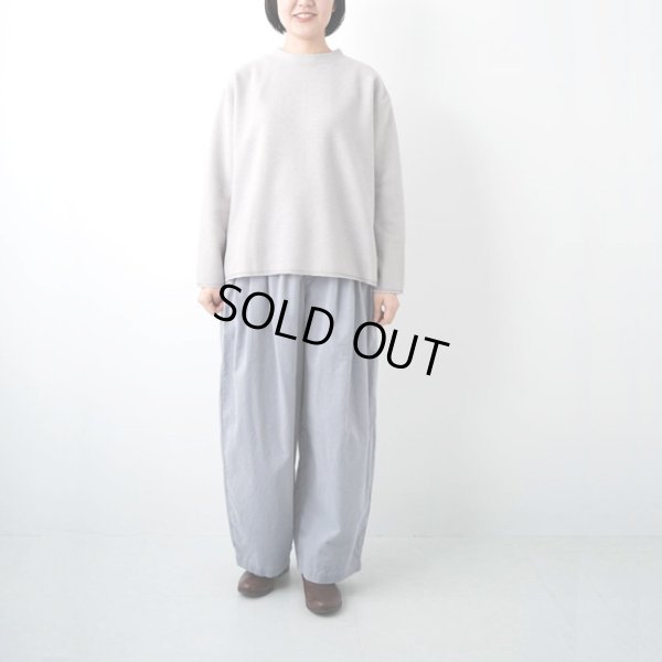 画像2: grin / グリン フエルトウールガーゼ スリットプルオーバー (2)