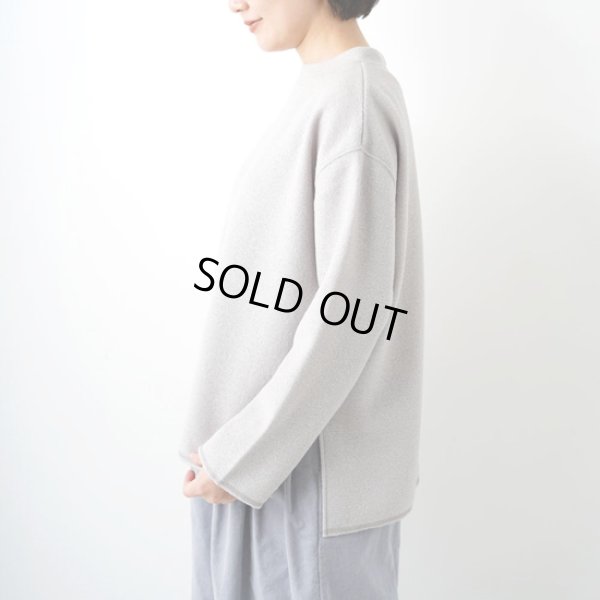 画像3: grin / グリン フエルトウールガーゼ スリットプルオーバー (3)