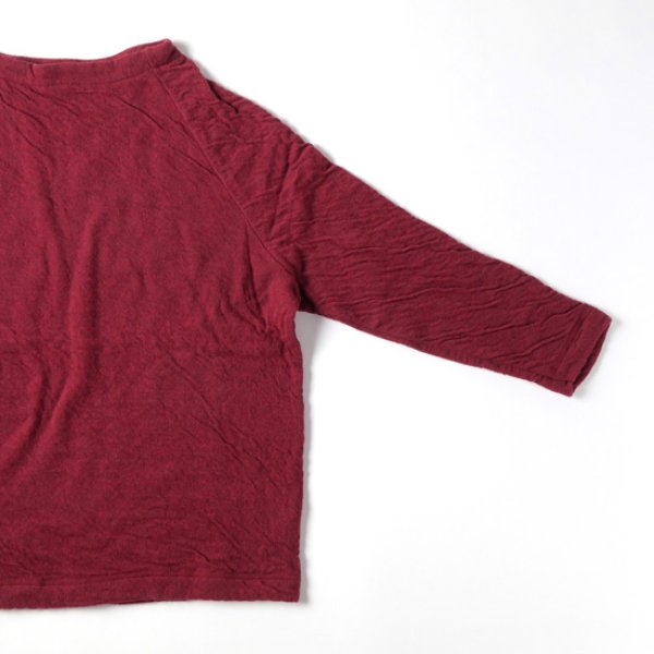 画像4: prit / プリット ウール綿接結 ラグランスリーブ ボトルネックプルオーバー (4)