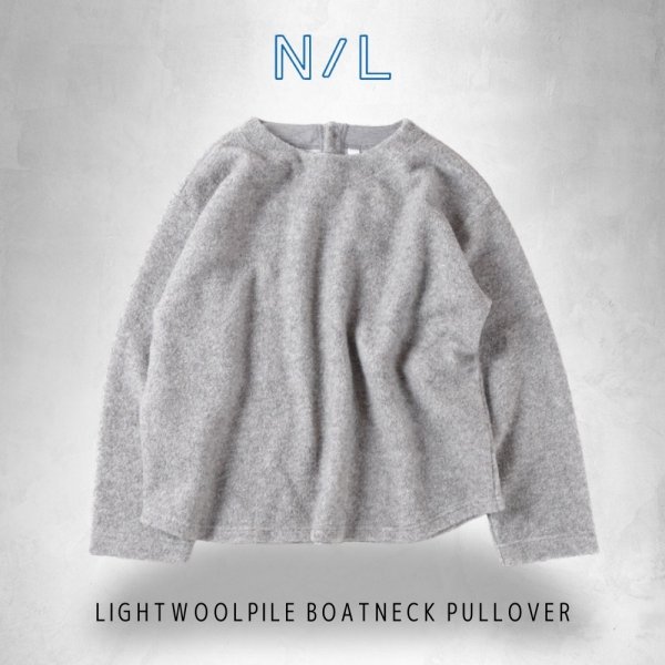 画像14: NATURAL LAUNDRY / ナテュラルランドリー ライトウールパイル ボートネックプルオーバー (14)