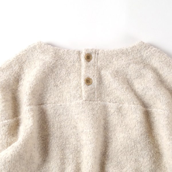 画像13: NATURAL LAUNDRY / ナテュラルランドリー ライトウールパイル ボートネックプルオーバー (13)