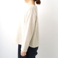 画像3: NATURAL LAUNDRY / ナテュラルランドリー ライトウールパイル ボートネックプルオーバー (3)