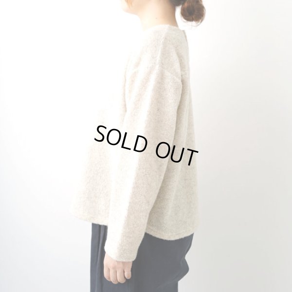 画像3: NATURAL LAUNDRY / ナテュラルランドリー ライトウールパイル ボートネックプルオーバー (3)