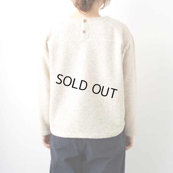 画像4: NATURAL LAUNDRY / ナテュラルランドリー ライトウールパイル ボートネックプルオーバー (4)