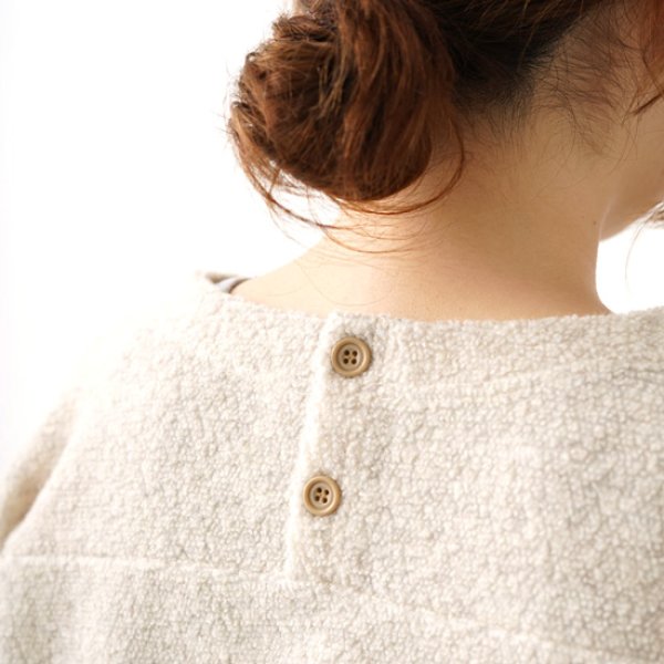 画像5: NATURAL LAUNDRY / ナテュラルランドリー ライトウールパイル ボートネックプルオーバー (5)