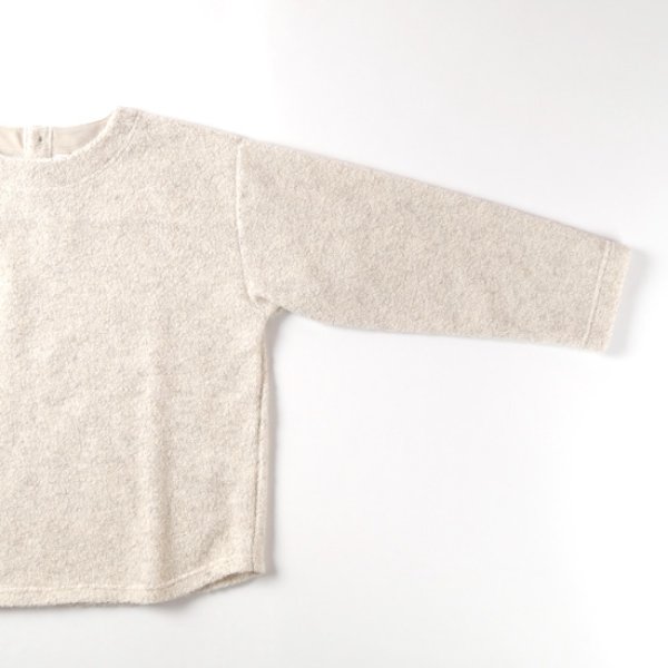 画像8: NATURAL LAUNDRY / ナテュラルランドリー ライトウールパイル ボートネックプルオーバー (8)