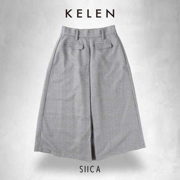 画像13: KELEN / ケレン タックデザインAラインスカート SIICA (13)
