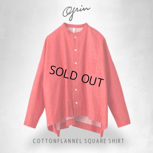 画像1: grin / グリン コットンネル スクエアシャツ (1)