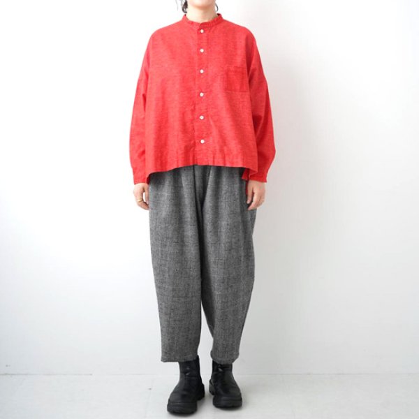 画像2: grin / グリン コットンネル スクエアシャツ (2)