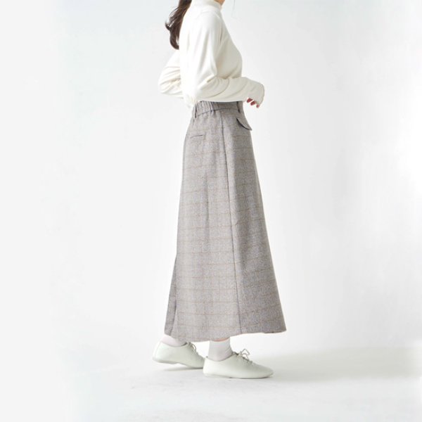 画像5: KELEN / ケレン タックデザインAラインスカート SIICA (5)