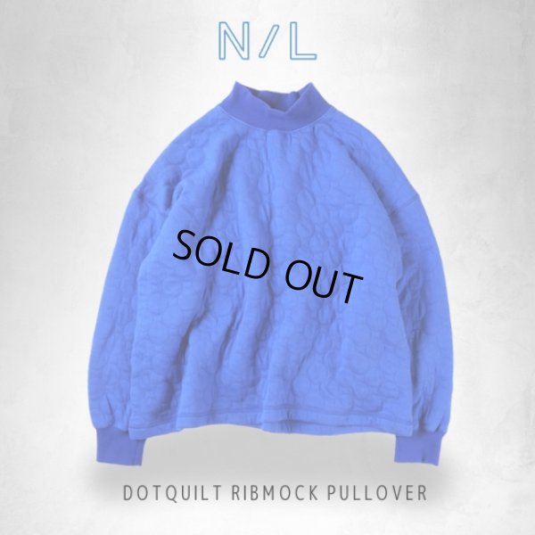 画像1: NATURAL LAUNDRY / ナテュラルランドリー ドットキルト リブモックプルオーバー (1)