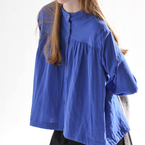 画像3: KELEN / ケレン ギャザーデザインコットンブラウス SAYAN (3)