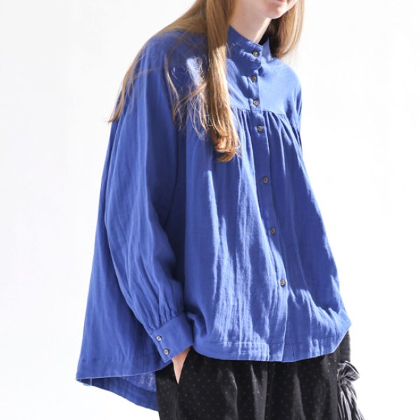 画像2: KELEN / ケレン ギャザーデザインコットンブラウス SAYAN (2)