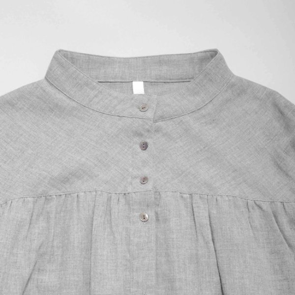 画像13: KELEN / ケレン ギャザーデザインコットンブラウス SAYAN (13)