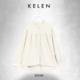 画像11: KELEN / ケレン ギャザーデザインコットンブラウス SAYAN (11)
