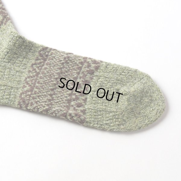 画像5: yahae / ヤハエ ウールオーガニックコットン スノーパターンソックス (5)