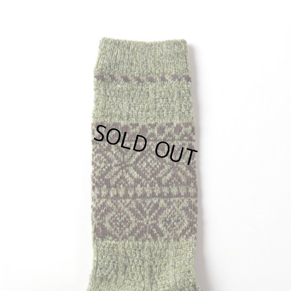 画像3: yahae / ヤハエ ウールオーガニックコットン スノーパターンソックス (3)