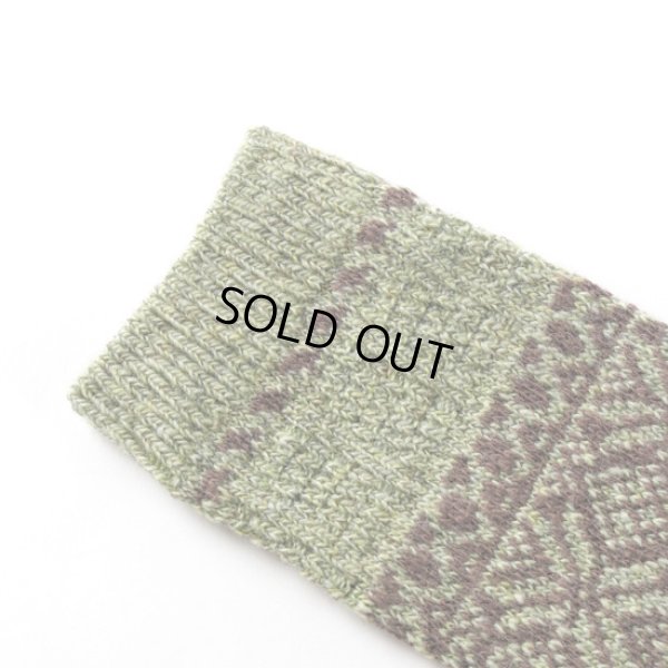 画像4: yahae / ヤハエ ウールオーガニックコットン スノーパターンソックス (4)