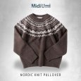 画像1: MidiUmi / ミディウミ ノルディックニットプルオーバー (1)