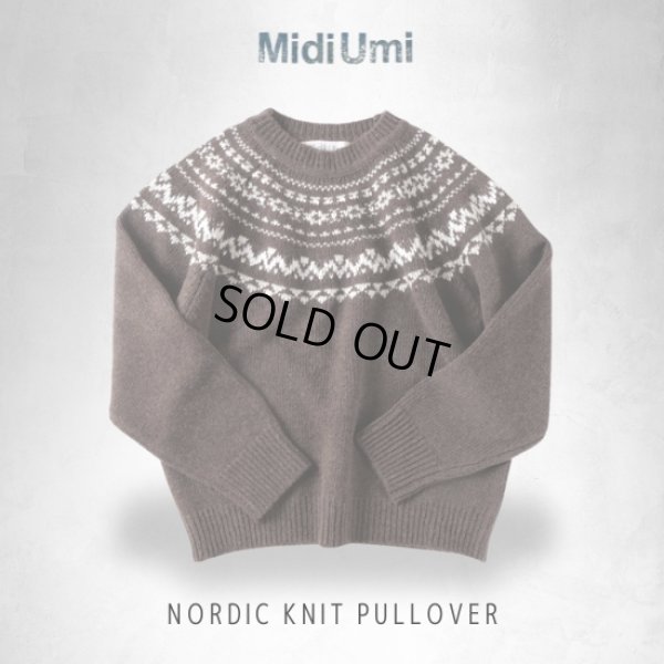 画像1: MidiUmi / ミディウミ ノルディックニットプルオーバー (1)