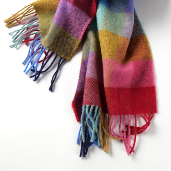 画像7: JOHN HANLY / ジョンヘンリー アイリッシュウールスカーフ Short (7)