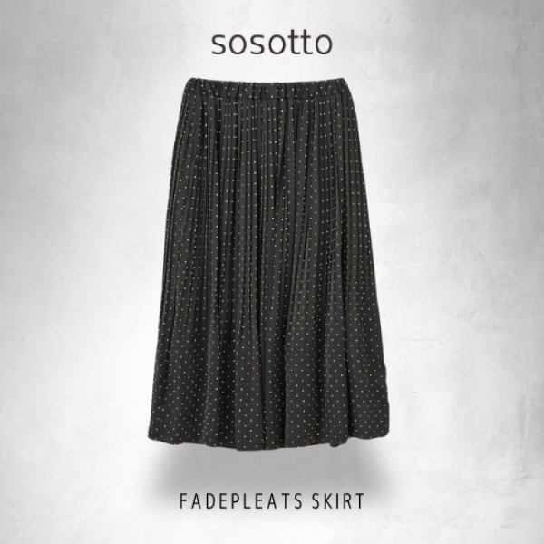画像9: sosotto / ソソット DOT消しプリーツスカート (9)