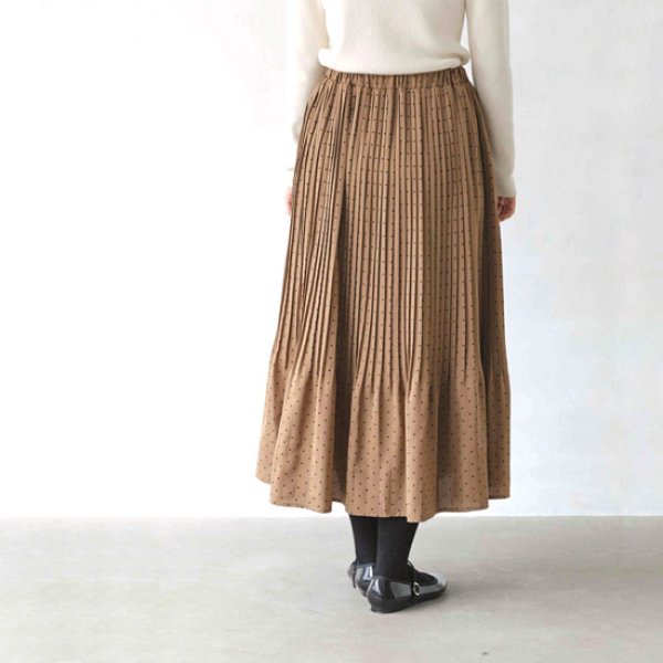 画像3: sosotto / ソソット DOT消しプリーツスカート (3)