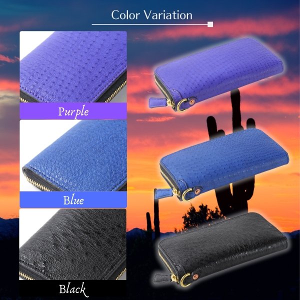 画像7: Kcs / ケイシイズ　ラウンドジップウォレット4　エミュー (7)