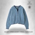 画像5: PONT DE CHALONS / ポンデシャロン ハート刺しゅうチロルカーディガン (5)