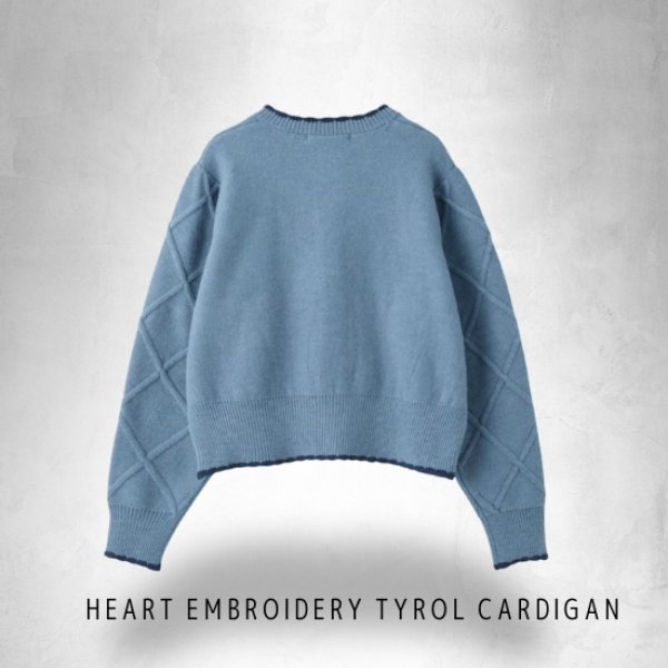 画像10: PONT DE CHALONS / ポンデシャロン ハート刺しゅうチロルカーディガン (10)