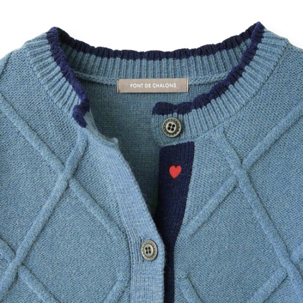 画像6: PONT DE CHALONS / ポンデシャロン ハート刺しゅうチロルカーディガン (6)