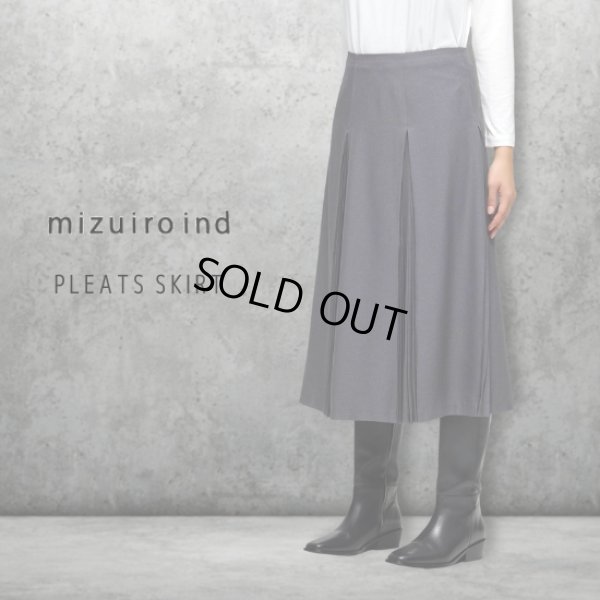 画像1: mizuiroind / ミズイロインド プリーツスカート (1)