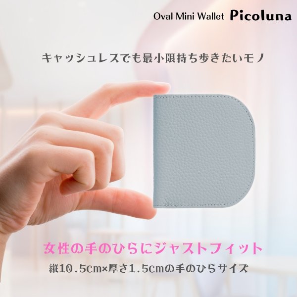 画像2: トナリノショップ　オーバルミニウォレット　Picoluna (2)