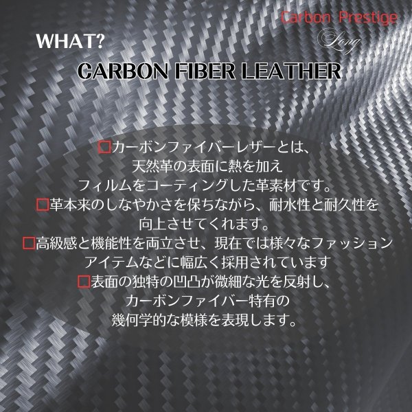 画像3: トナリノショップ　メンズ薄型長財布　Carbon Prestige Long (3)