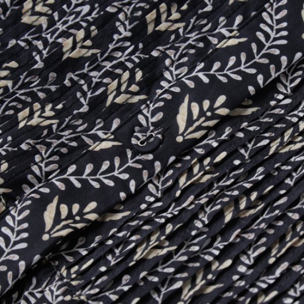 画像5: sosotto / ソソット ツタ柄細ピンタック ウエストドロストワンピース (5)