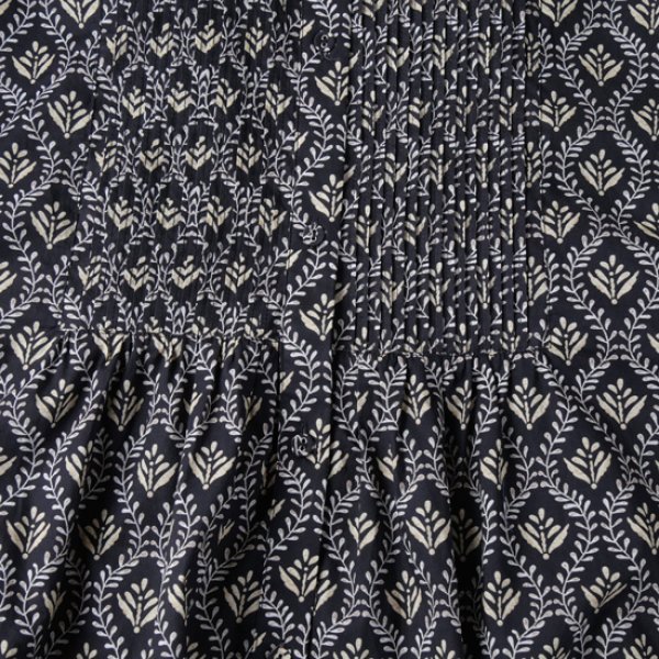 画像6: sosotto / ソソット ツタ柄細ピンタック ウエストドロストワンピース (6)