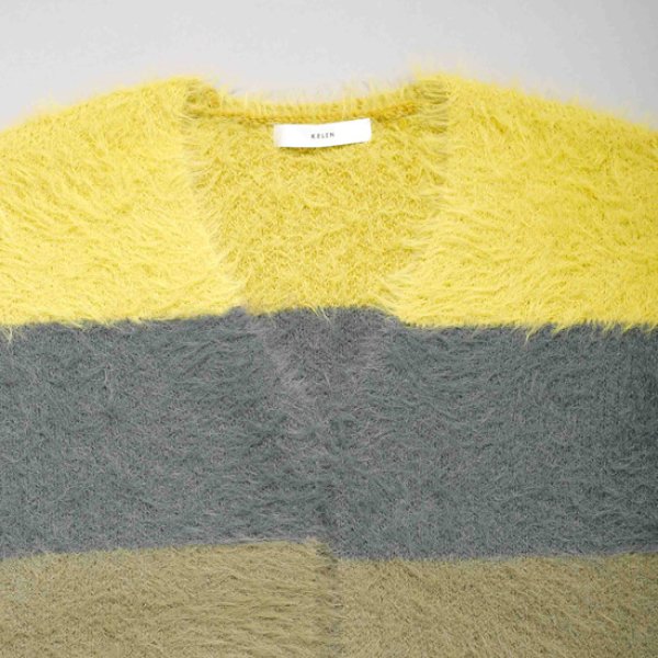 画像6: KELEN / ケレン トリコロールシャギーニットカーディガン LIHA (6)