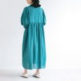 画像3: PONT DE CHALONS / ポンデシャロン ハンドスモッキングギャザーワンピース (3)