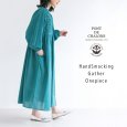 画像1: PONT DE CHALONS / ポンデシャロン ハンドスモッキングギャザーワンピース (1)