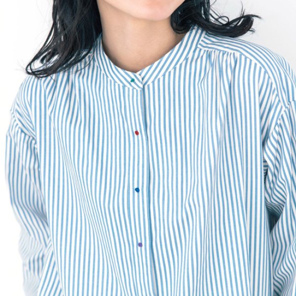 画像3: PONT DE CHALONS / ポンデシャロン 刺繍ボタンシャツ (3)