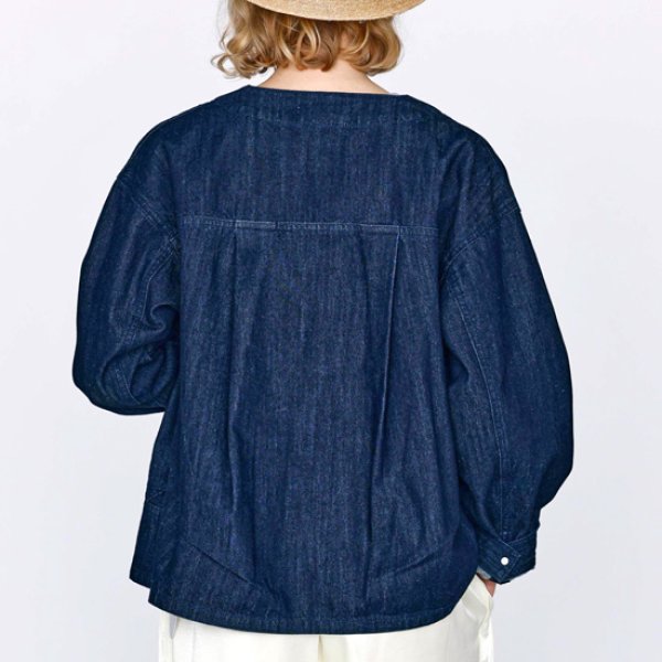 画像4: KELEN / ケレン Vネックデザインデニムジャケット JEY (4)