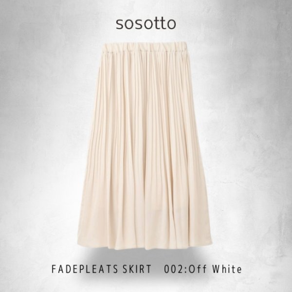 画像9: sosotto / ソソット アンティークサテン 消しプリーツスカート (9)