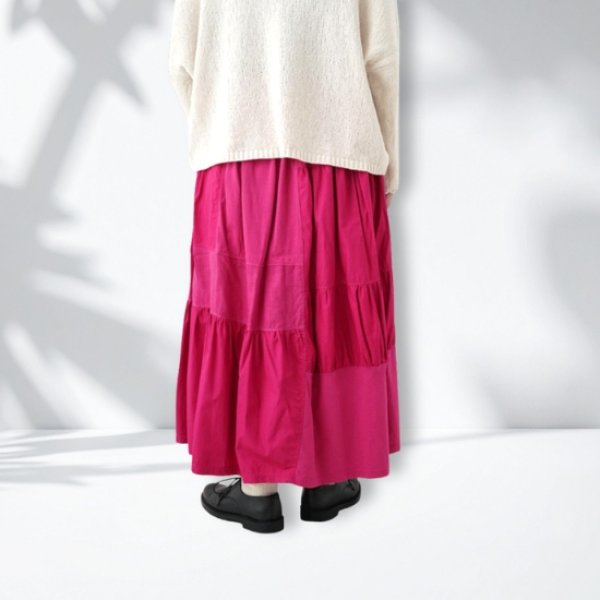 画像4: grin / グリン オーガニックエーゲ海 ハギハギスカート (4)