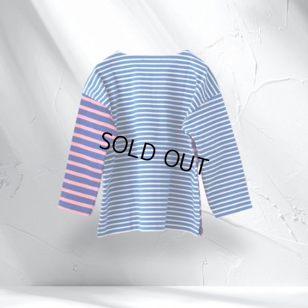 画像8: NATURAL LAUNDRY / ナテュラルランドリー パネルボーダー バイカラープルオーバー (8)